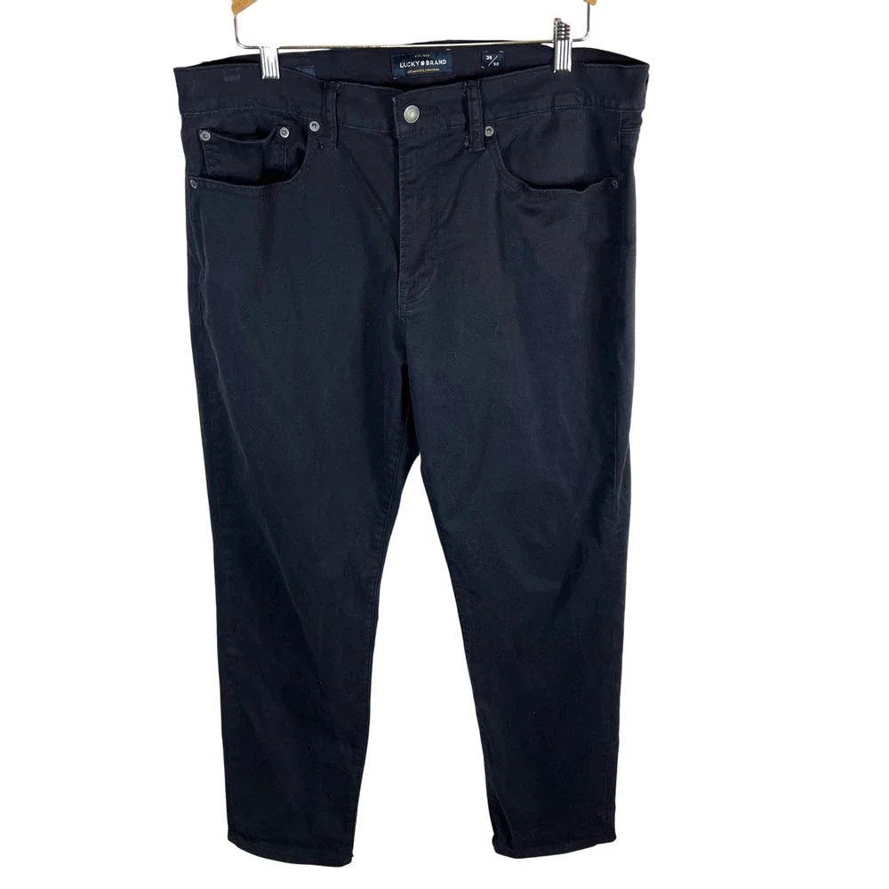 Lucky Brand Men Black Jeans size 36x30‎ Straight Leg Casual Everyday workwear